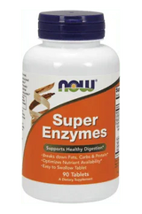 Super Enzymes 90 Tablets - Now Foods - welzo